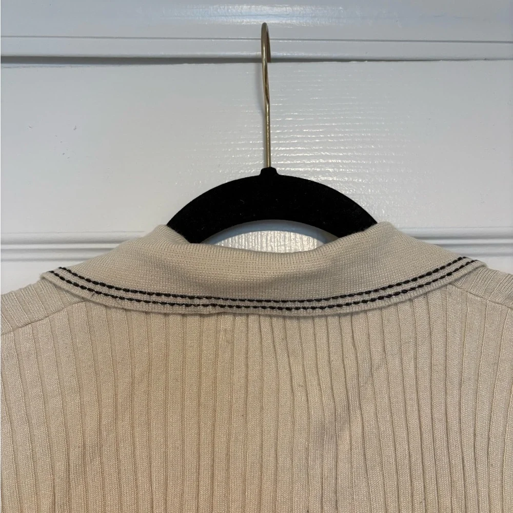 Rumored Equestrian Knit Top in Ivory - Picture 5 of 5